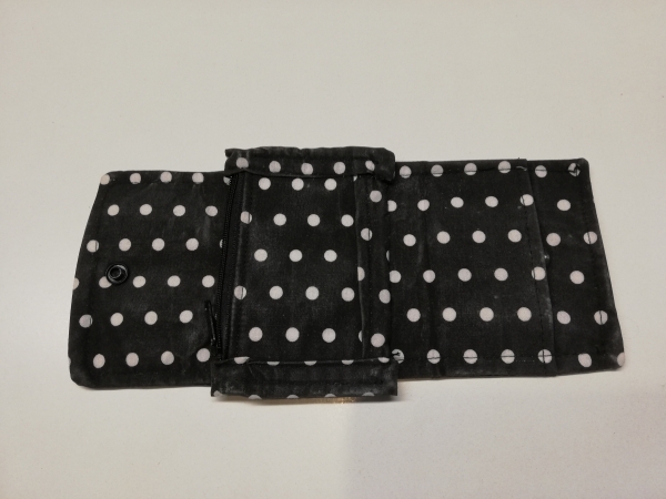 Latex Portemonnaie / Latex Geldbörse  ( klein - schwarz ) UNIKAT